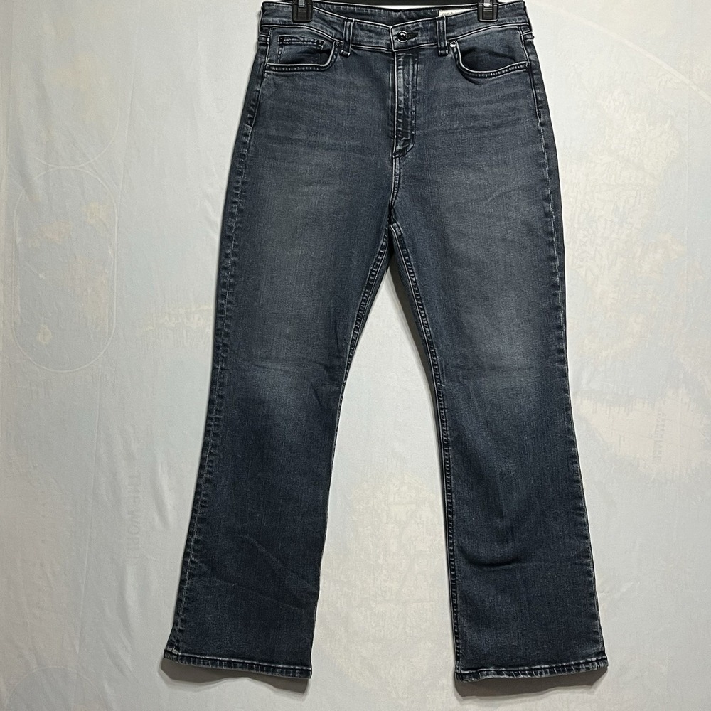 Rag & Bone Jeans Womens 29 Nina High- Rise Ankle Flare Medium Wash Blue Denim
